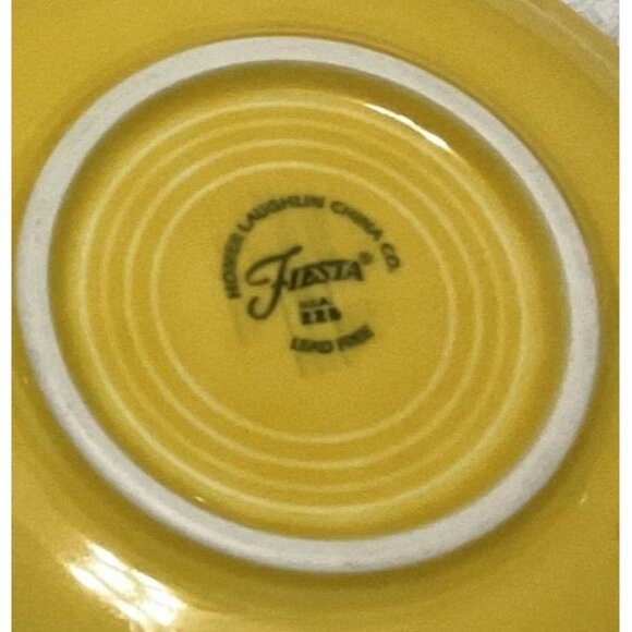 FIESTAWARE CUP SAUCER SUNFLOWER YELLOW 2011 FIESTA ZZB LEAD FREE CUP IS MODERN - Picture 5 of 5